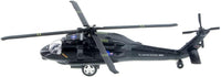 Playmaker Toys 10 inch die cast U.S. Army UH-60 Black Hawk helicopter toy in olive drab - view 2
