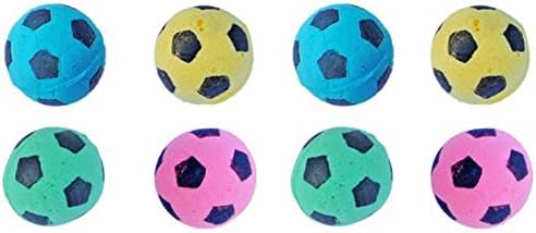 Cat Toy, Foam Sponge Soccer Ball - 8 Pack