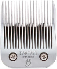 Detachable A Series 3/4 Blade Dog Grooming Cut Length 3/4" - 19mm Ideal for Large Trimming Areas Japanese Carbonized Steel Dog 19mm Replacement Blades | Compatible A5 Series(34HT)