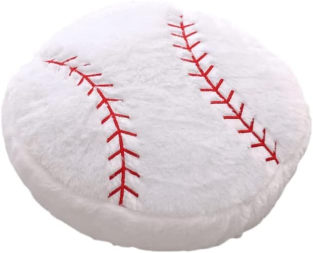 14" Volleyball Plush Pillow Soft Throw Toy for Kids Room Decoration – Fun for Kids & Family - Baseball / 14"