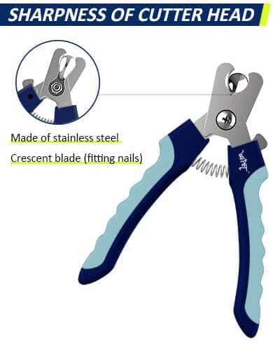 Dog Nail Clippers U10.1, Dog Nail Trimmer Large Breed with Quick Sensor, Razor Sharp Blade - #09 Pale Turquoise - image 2