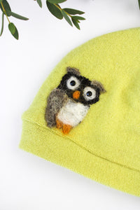 Owl Cashmere Hat - Baby - BIG FRENCHIES