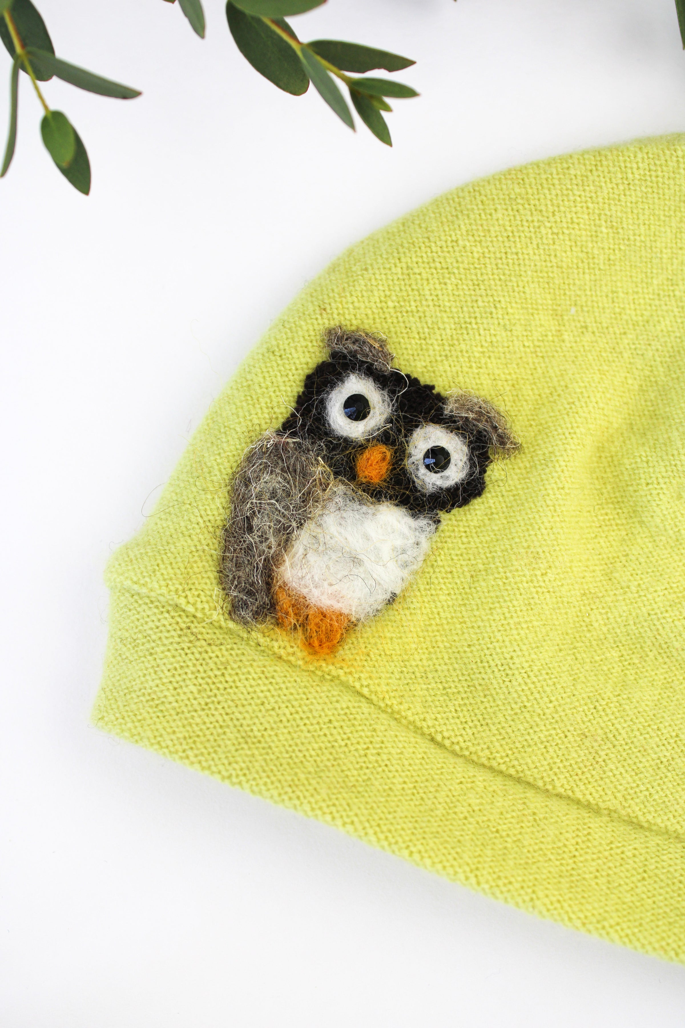 Owl Cashmere Hat - Baby - BIG FRENCHIES
