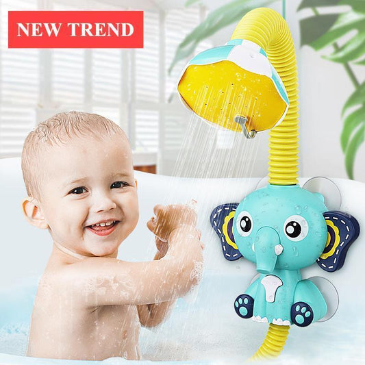 Baby Learning Colorful Bath Toys Game Elephant Shower Electric Water Spray Toy For Kids Swimming Fun Bathroom Toys - BIG FRENCHIES
