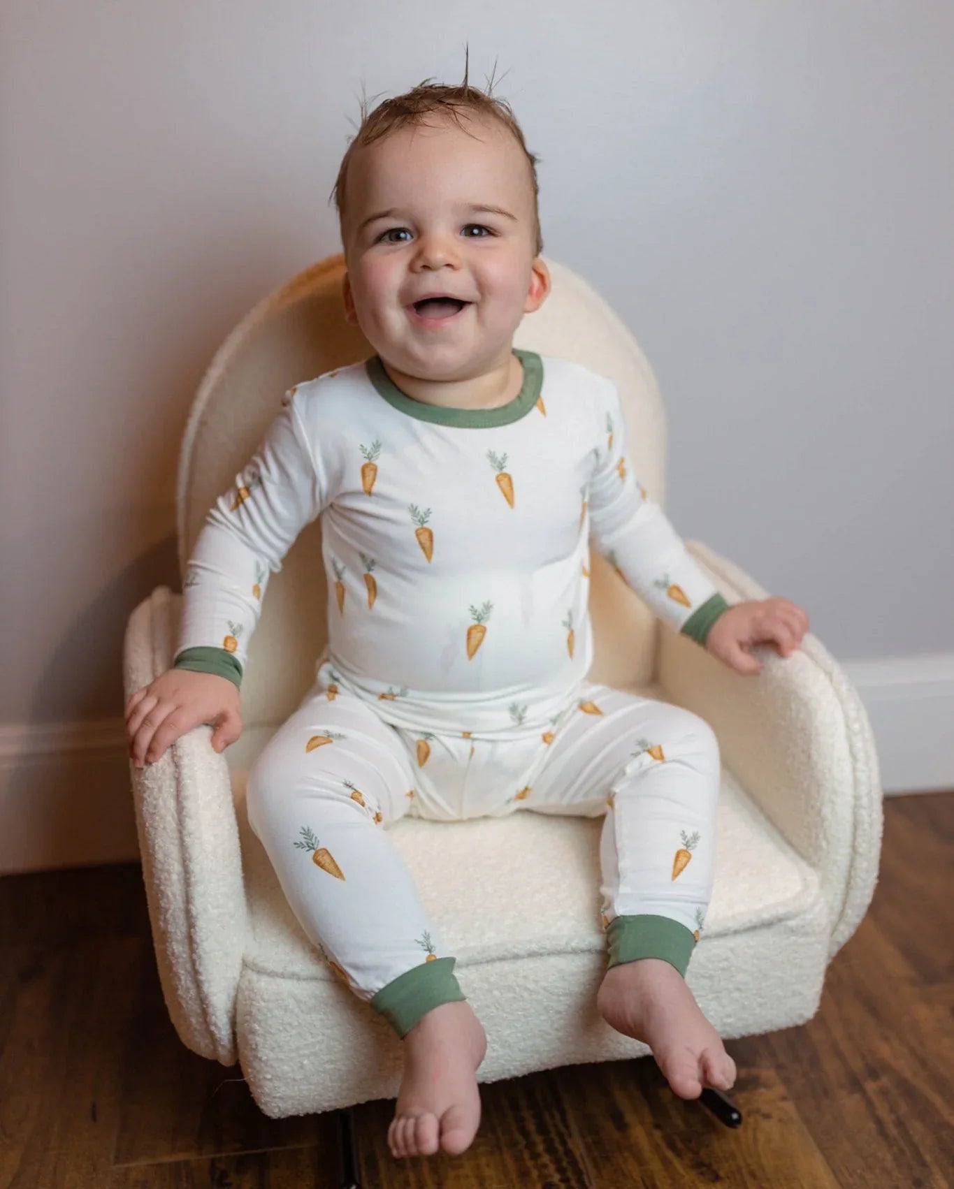 Keep Calm and Carrot On 2pc Bamboo Pajamas - BIG FRENCHIES