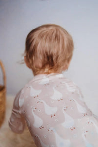 Silly Goose on the Loose Bamboo Zippy Romper - BIG FRENCHIES