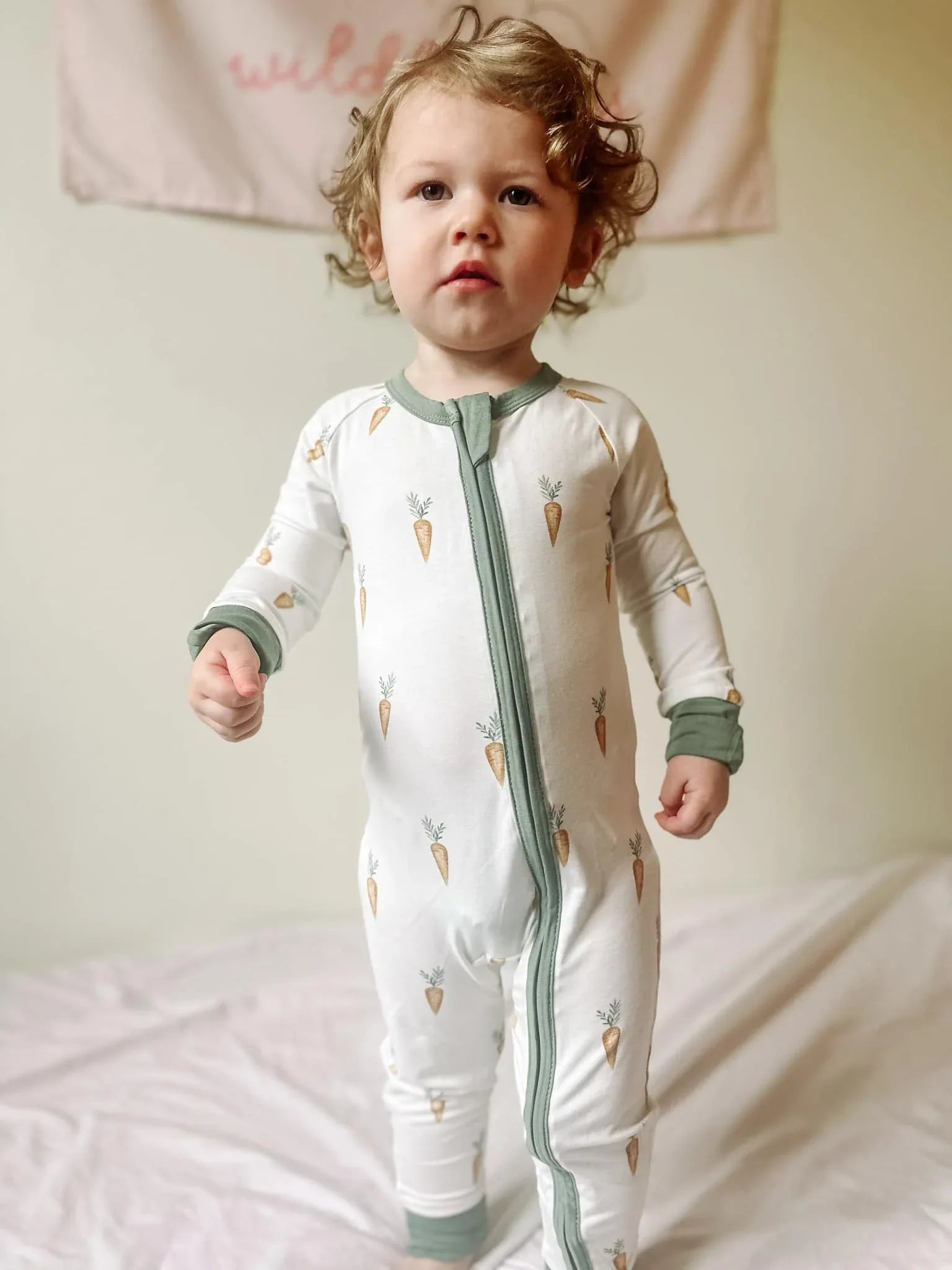 Keep Calm and Carrot On Bamboo Zippy Romper - BIG FRENCHIES