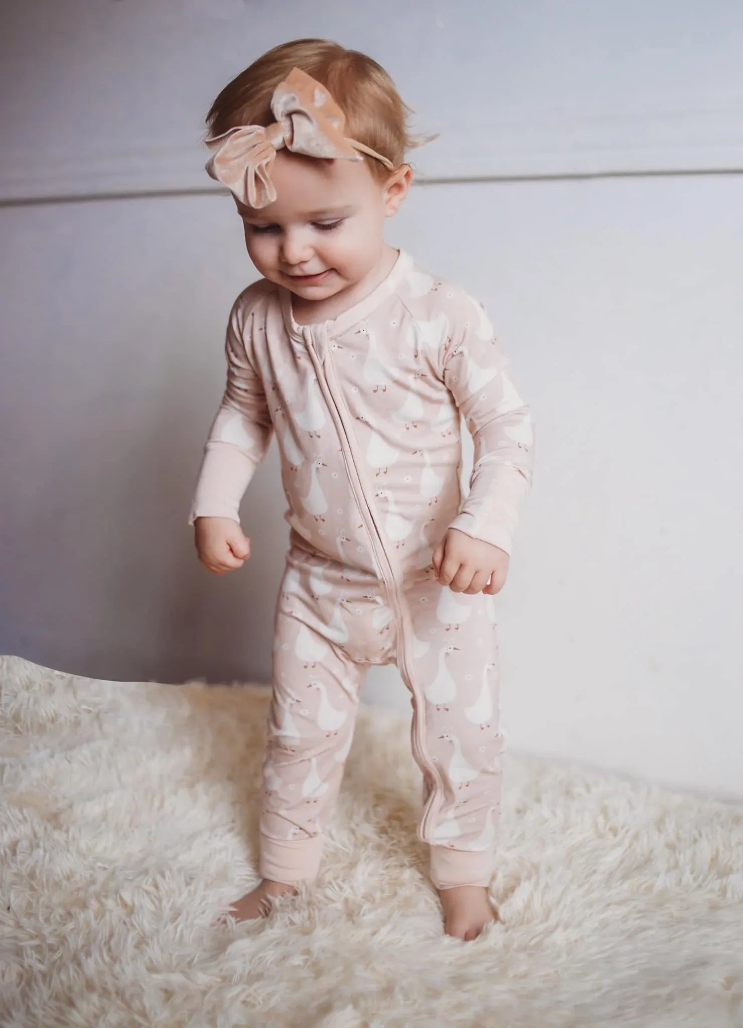 Silly Goose on the Loose Bamboo Zippy Romper - BIG FRENCHIES