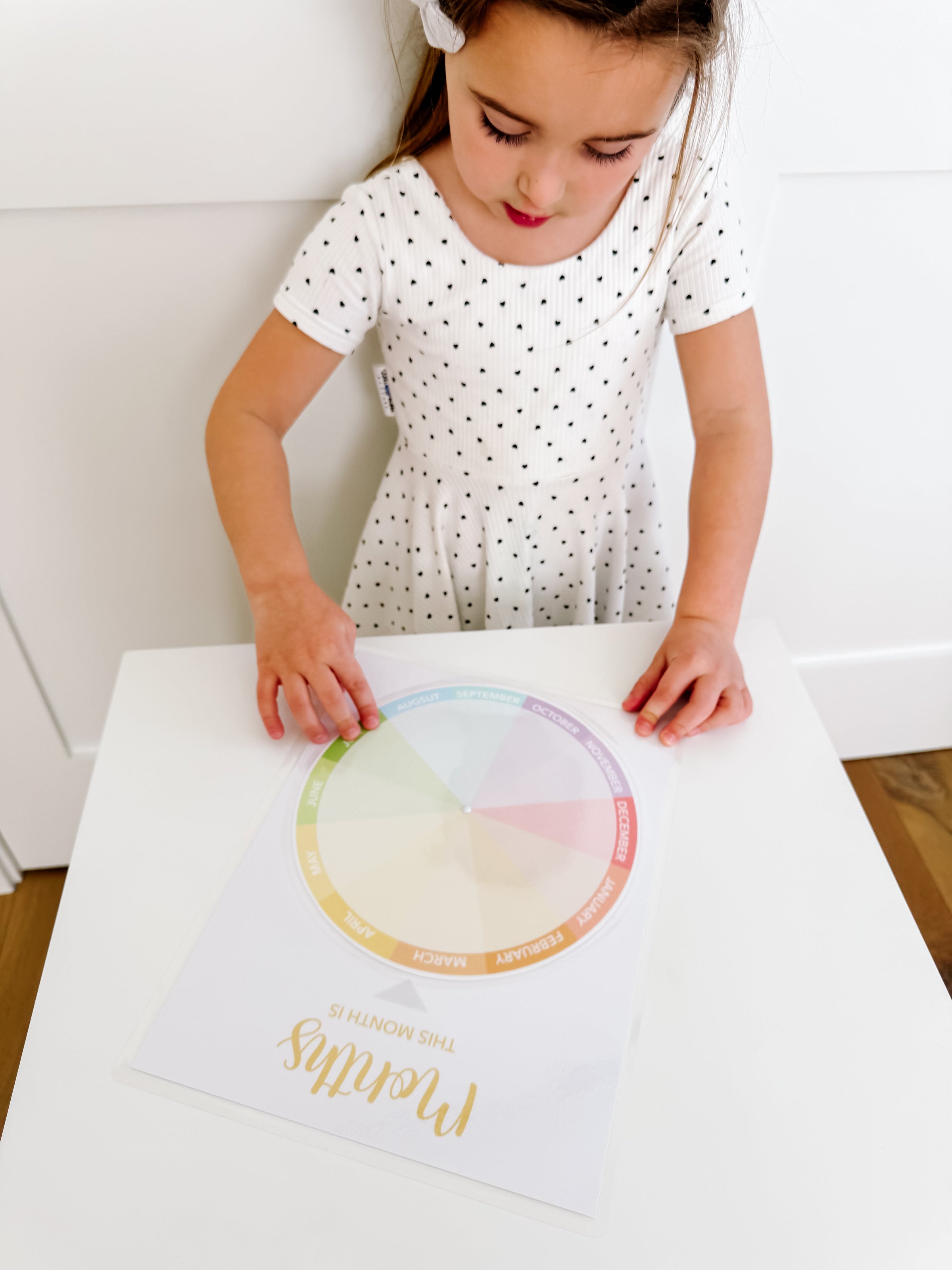 Learning Wheel Spinner Printable Dramatic Play