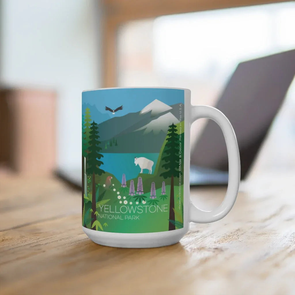 YELLOWSTONE NATIONAL PARK 11 OZ OR 15 OZ CERAMIC MUG - BIG FRENCHIES
