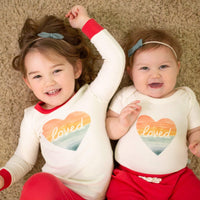 pajamas | loved rainbow heart - BIG FRENCHIES