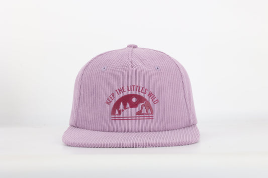 Purple corduroy SnapBack hat for toddlers and youth - BIG FRENCHIES