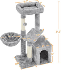 Cat Tower Plush Cover with Condo - BIG FRENCHIES