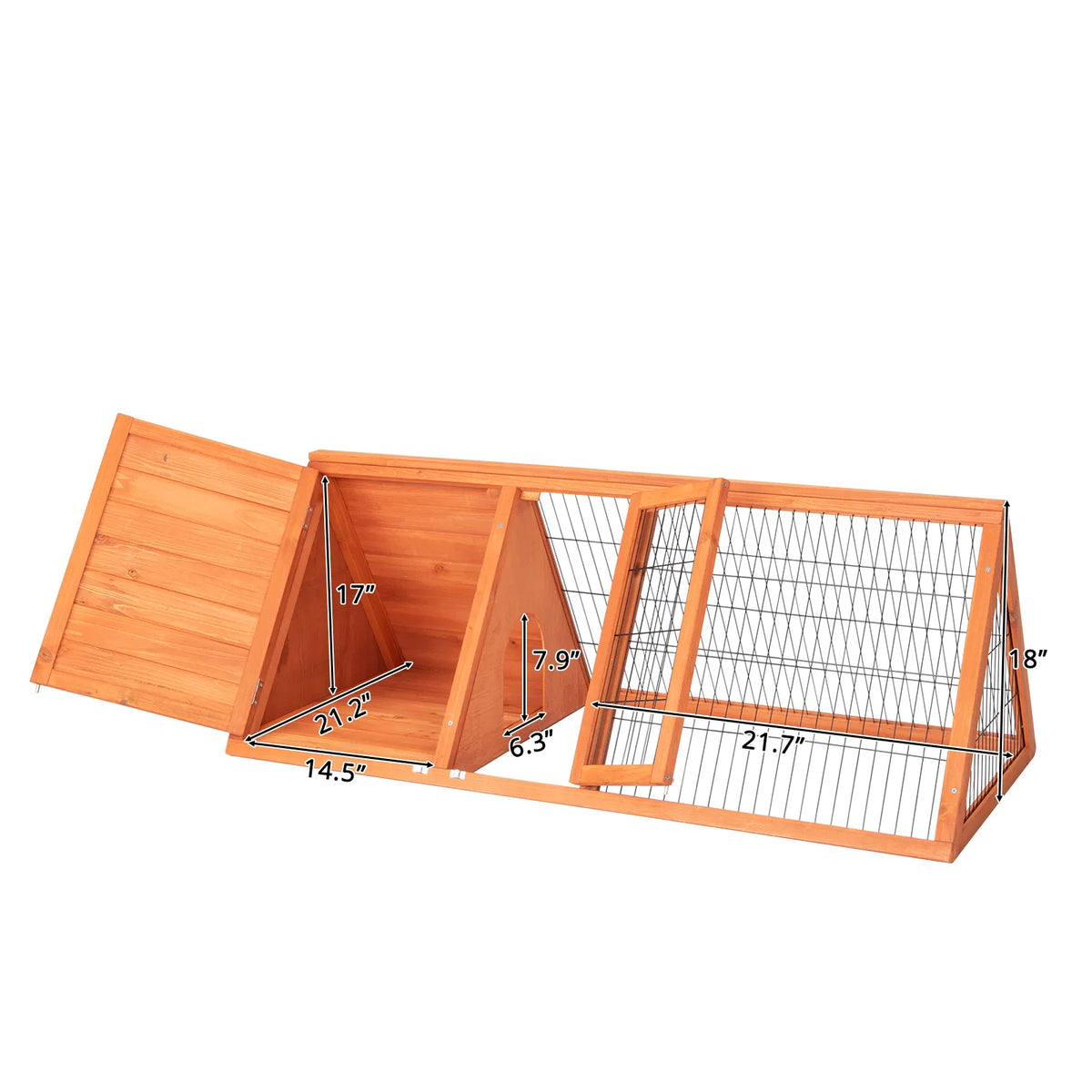 50" Wooden Rabbit Guinea Pig Hutch Wooden Rabbit Guinea Pig House