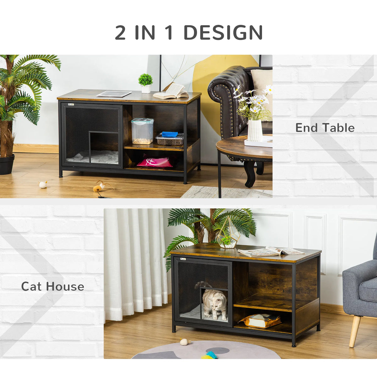 Wooden Cat House(No shipments on weekends)