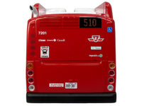 New Flyer Xcelsior Transit Bus Bank "TTC – Toronto Transit Commission" Red and White "The Bus & Motorcoach Collection" Limited Edition to 504 Pieces Worldwide 1/43 Model by Iconic Replicas