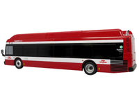 New Flyer Xcelsior Transit Bus Bank "TTC - Toronto Transit Commission" Red and White "The Bus & Motorcoach Collection" Limited Edition to 504 Pieces Worldwide 1/43 Model by Iconic Replicas
