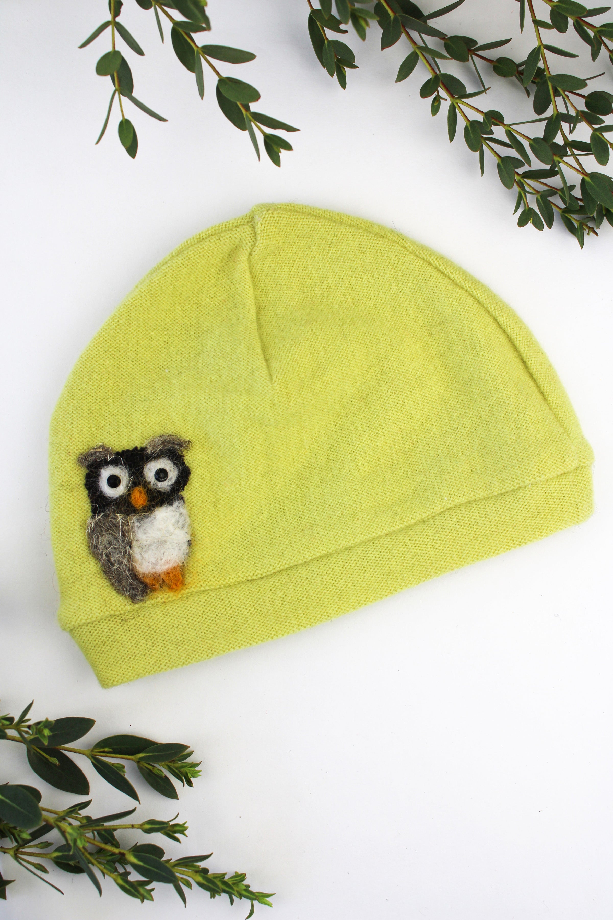 Owl Cashmere Hat - Baby - BIG FRENCHIES