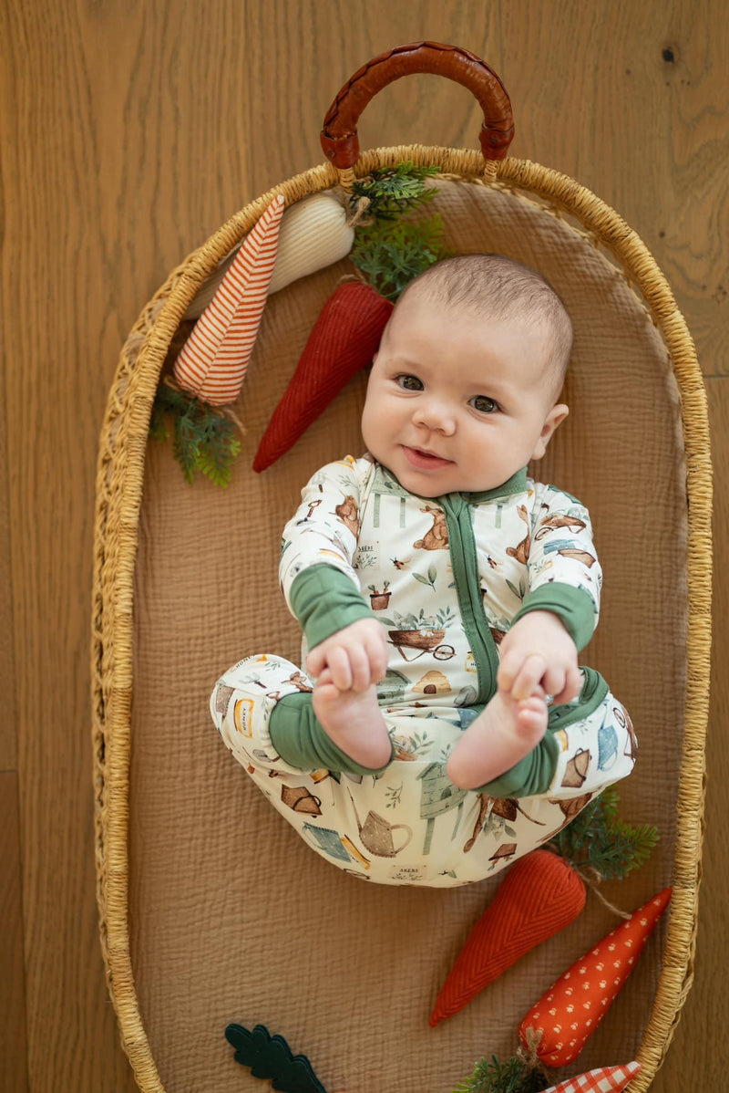 Cottontail Garden Bamboo Zippy Romper - BIG FRENCHIES