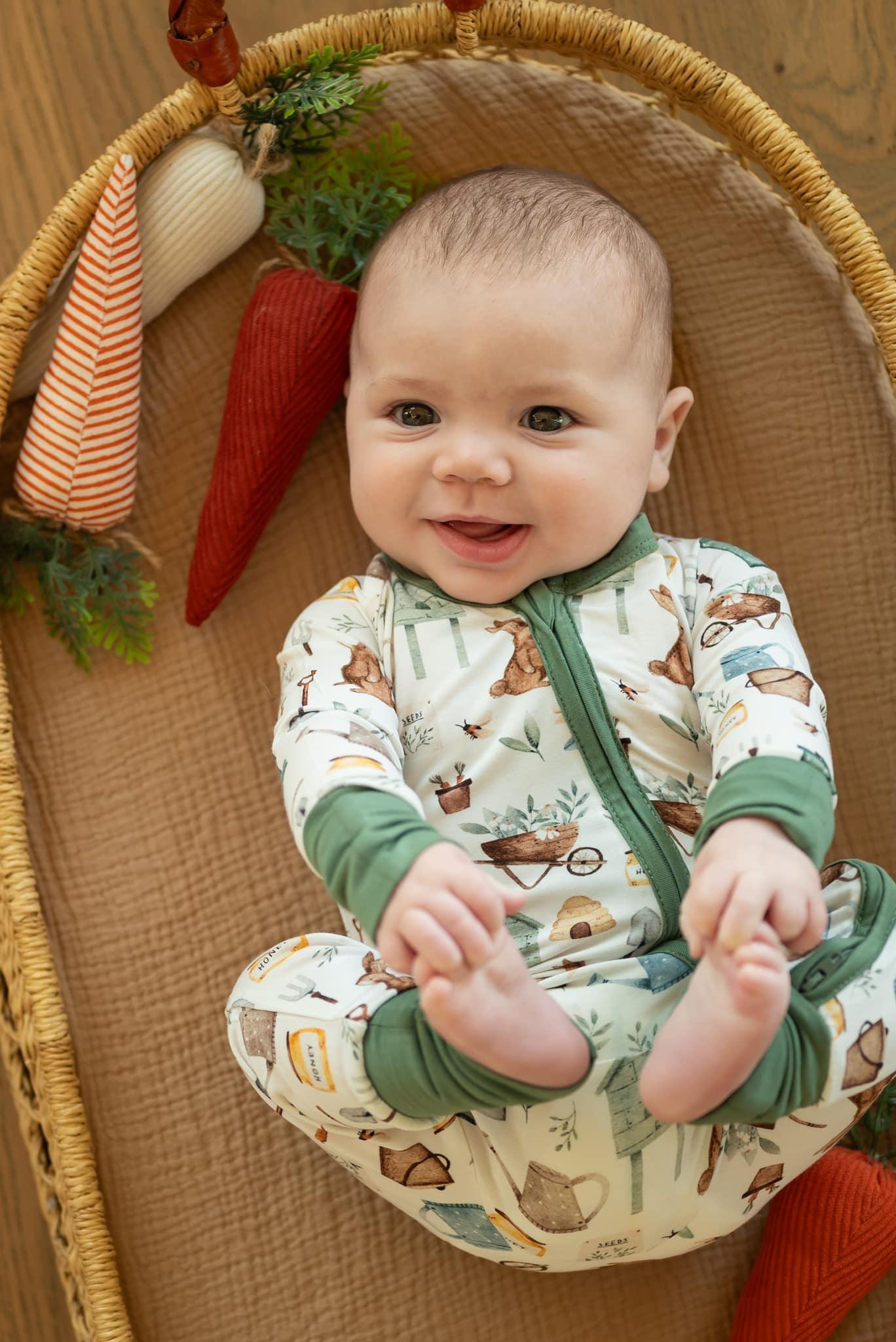 Cottontail Garden Bamboo Zippy Romper - BIG FRENCHIES