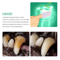 Pet Tooth Cleaning Finger Sleeves for Dogs and Cats Oral Hygiene Care