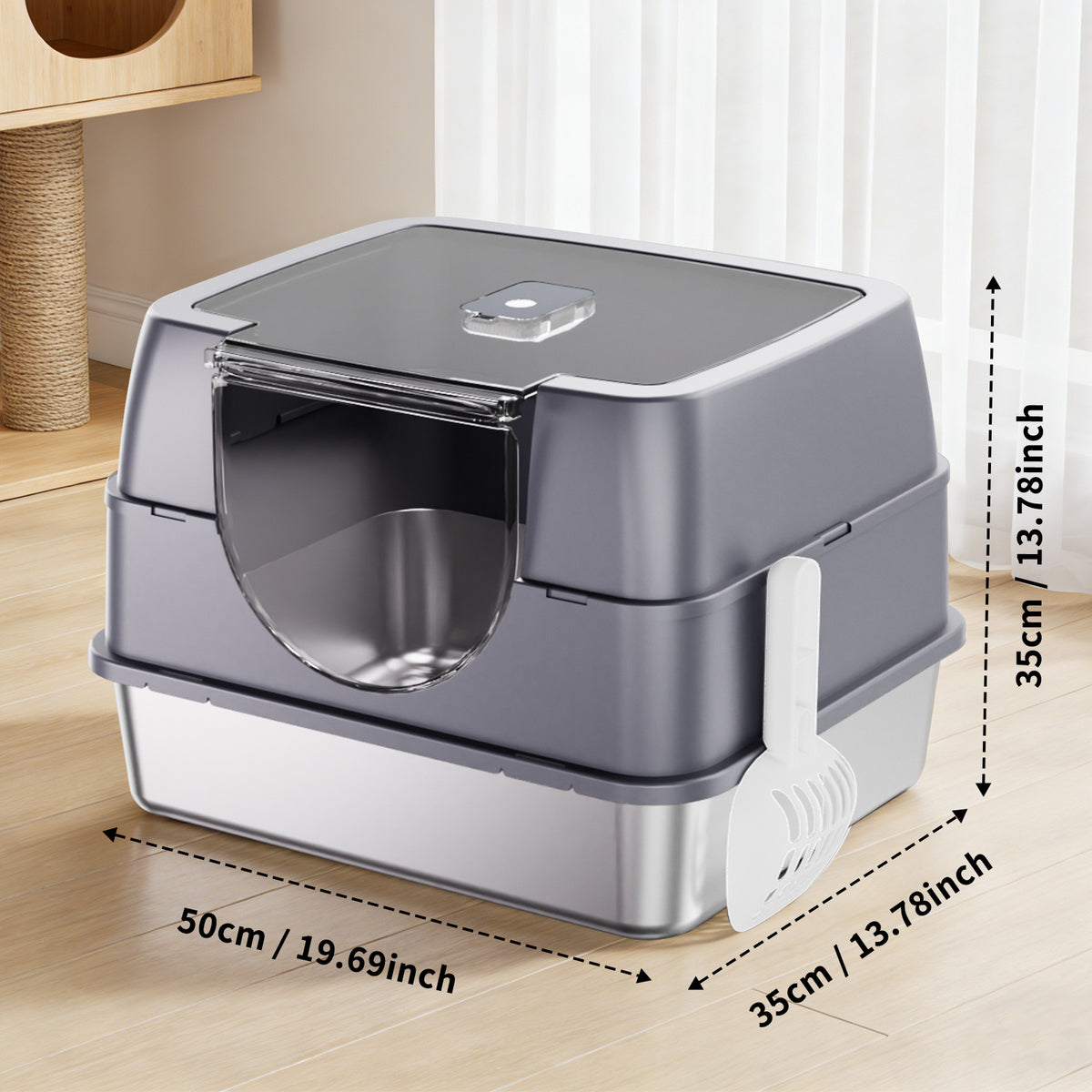 Only Self Pickup---Galaxy Stainless Steel Cat Litter Box