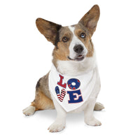 Patriotic Pet Bandana Collar - Celebrate Love, Perfect for July 4th, Dog Lovers, Pet Fashion, Cute Dog Accessories - BIG FRENCHIES