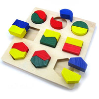 Wooden Geometrical Shape Baby Toy Jigsaw