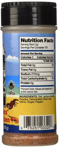 Everglades Fish & Chicken Seasoning 6 oz. Land & Sea Blend Made in USA 6-Pack