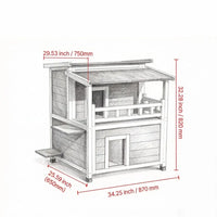 Heated Cat House for Outdoor