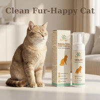 Cat Grooming Kit with Waterless Shampoo, Itch Spray & Scratcher