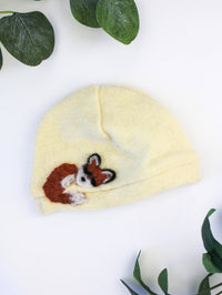 Sleeping Fox Cashmere Hat - Newborn - BIG FRENCHIES