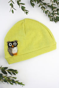 Owl Cashmere Hat - Baby - BIG FRENCHIES