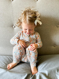 Darling Ditsy Bamboo Zippy Romper - BIG FRENCHIES
