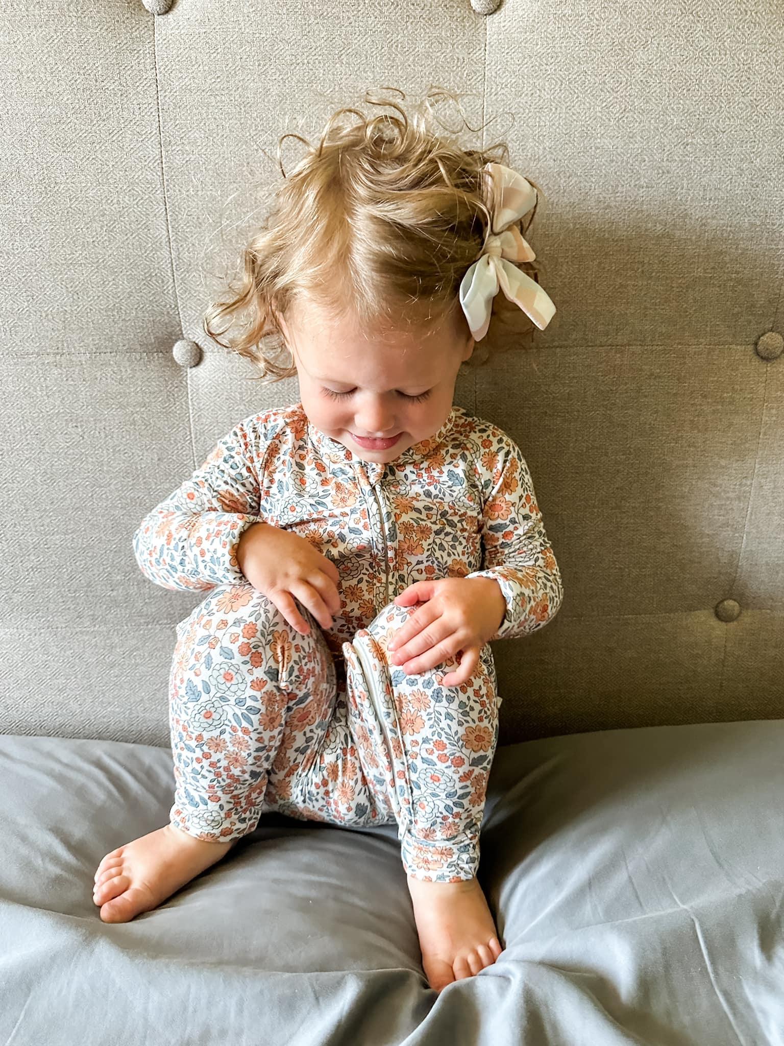 Darling Ditsy Bamboo Zippy Romper - BIG FRENCHIES