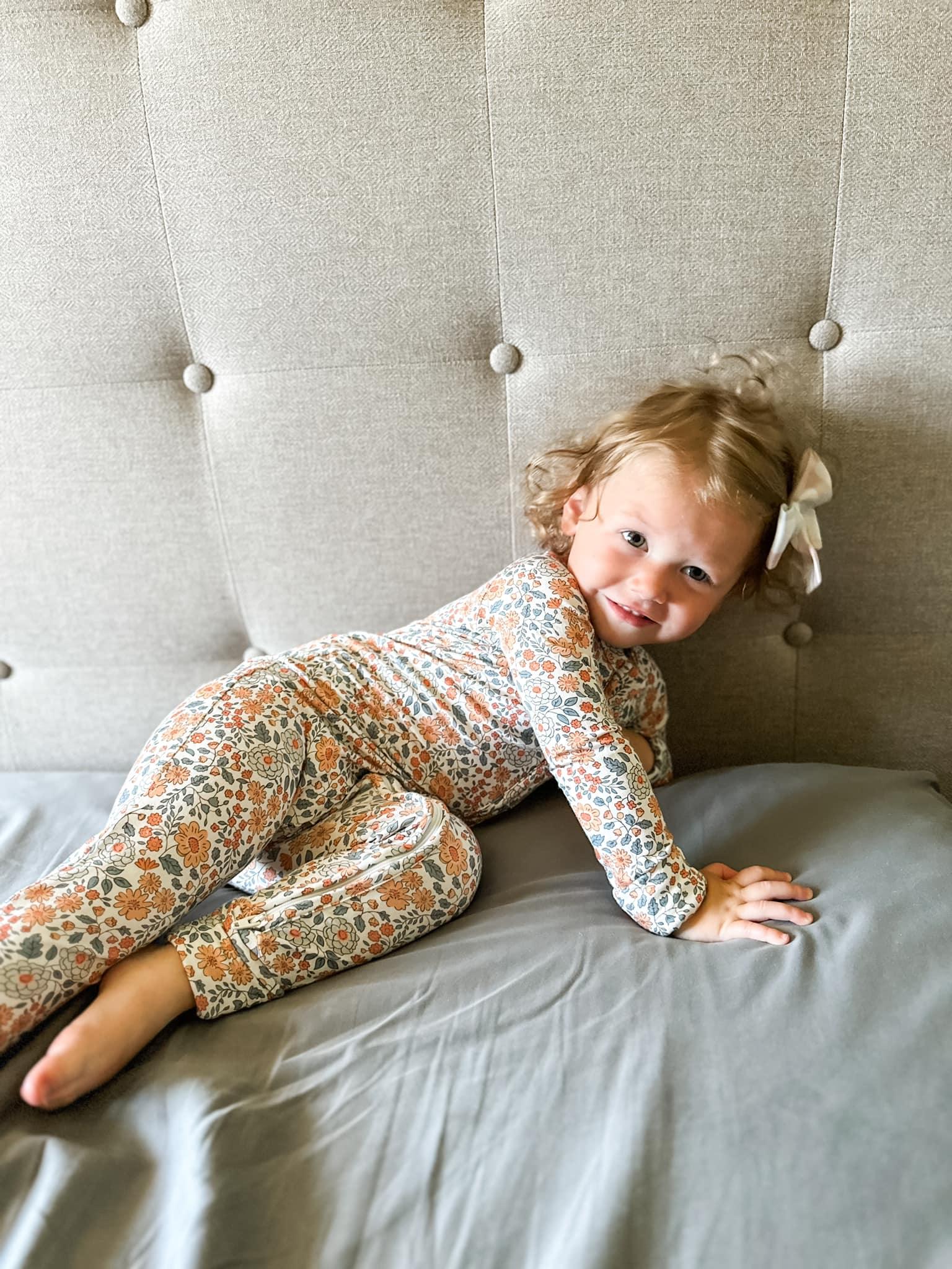 Darling Ditsy Bamboo Zippy Romper - BIG FRENCHIES