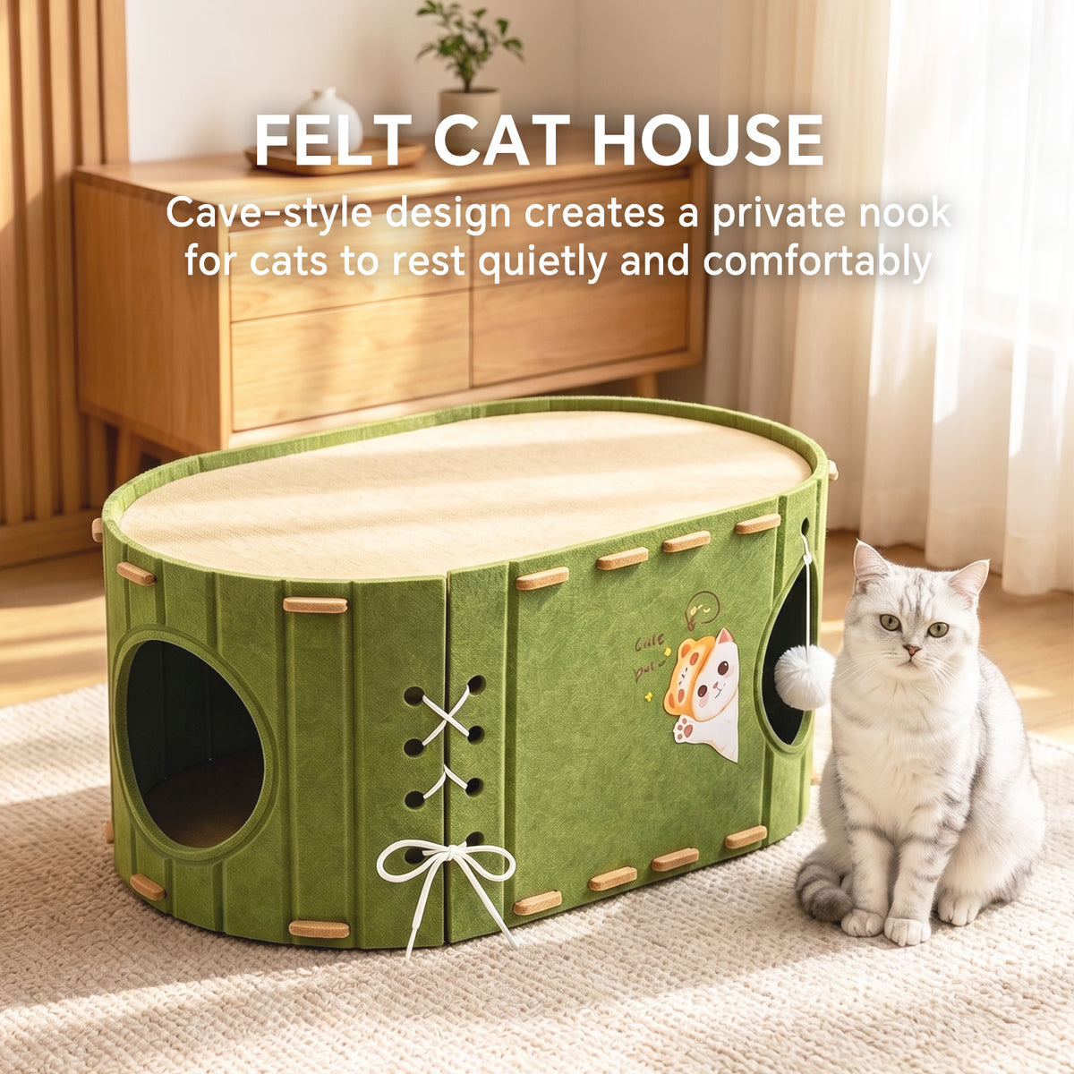 Green Single-layer Cat Toy