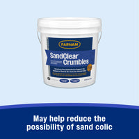 Farnam SandClear Psyllium Crumbles for Horses Digestive Support Sand Colic Risk 10 lbs.