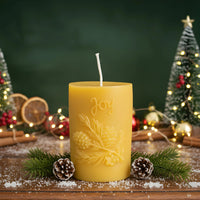 Joy Pinecone Beeswax Pillar Candle - BIG FRENCHIES