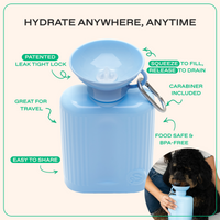 44oz Original Dog Travel Water Bottle - BIG FRENCHIES