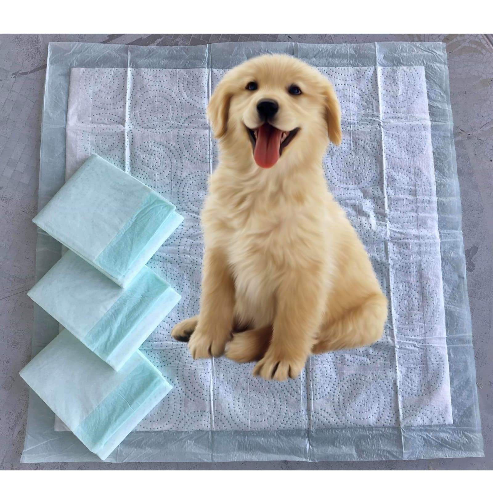 Mr. Peanut’s Premium Absorbent Gel Pee Pads 23"X23", 6 Layers of Lightly Scented Protection - BIG FRENCHIES