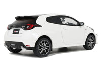 2022 Toyota GRMN Yaris RHD (Right Hand Drive) Platinum White Pearl with Black Hood and Top Limited Edition to 999 pieces Worldwide 1/18 Model Car by Otto Mobile