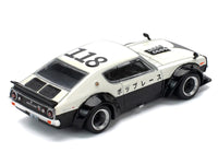 Skyline KPGC110 "Kenmeri" RHD (Right Hand Drive) "Japan National Police Agency Livery" Black and White 1/64 Diecast Model Car by Pop Race