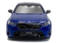 2024 BMW M5 Sedan Marina Bay Blue Metallic with Black Top 1/43 Diecast Model Car by Solido