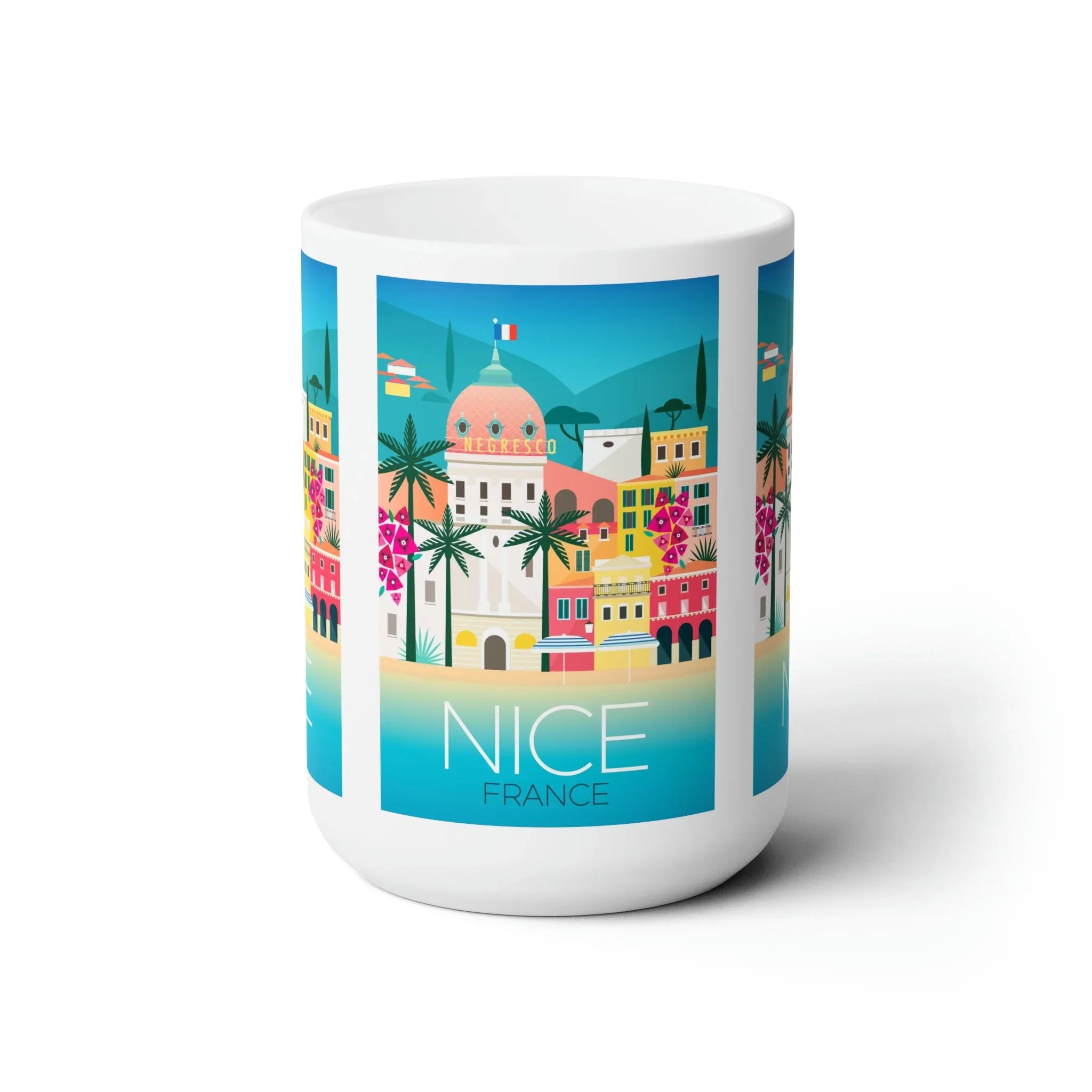 Nice, France Ceramic Mug 11oz or 15oz - BIG FRENCHIES