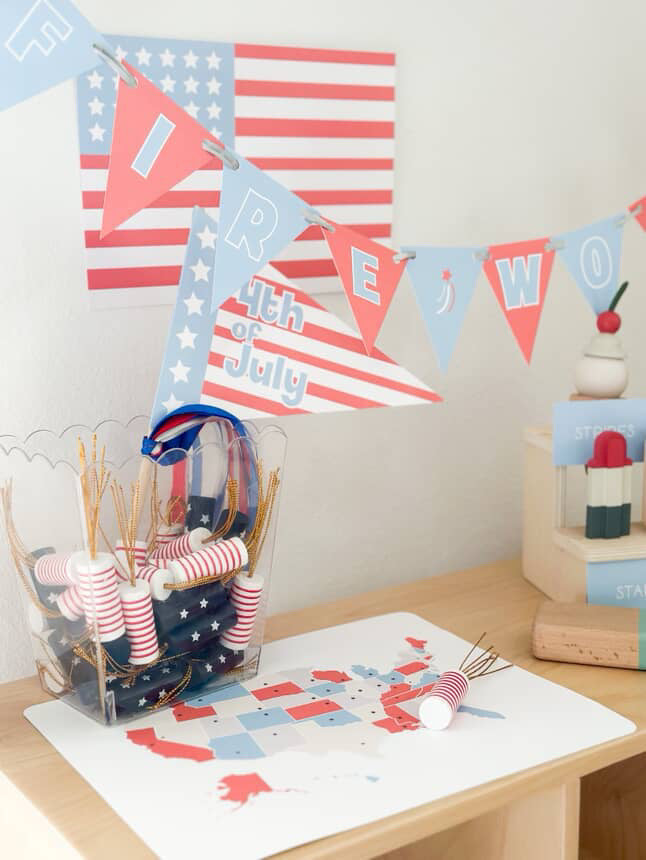 Independence Day 4th of July Printable Dramatic Play Kit
