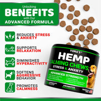 Hemp Calming Chews for Dogs 170 Count Chicken Flavor