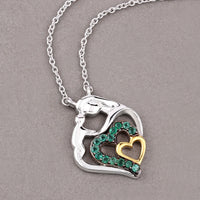 0.24 Carat Genuine Emerald .925 Sterling Silver Pendant