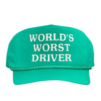 Word’s Worst Driver Hat Custom Embroidered