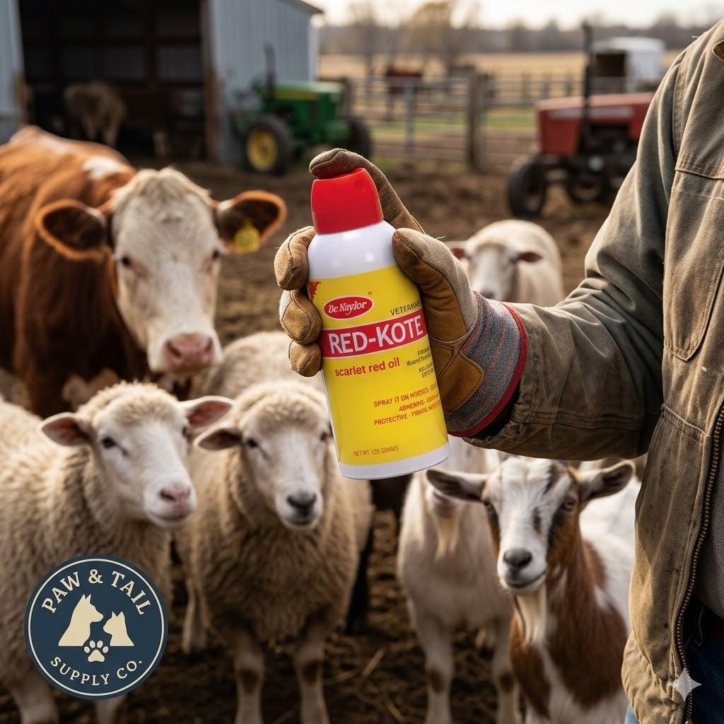 Dr. Naylor Red-Kote Veterinary Antiseptic Aerosol for Horses Livestock 5 oz.
